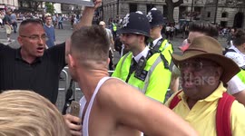 Religious protesters clash with Pride marchers in Central London
