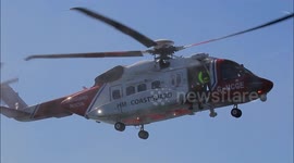 HM Coastguard Helicopter and RNLI Lifeboat display celebrates annual Armed Forces Day in Scarborough