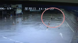 Driver, passenger thrown from truck after emergency stop