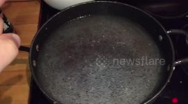 How to create a pulse effect in a frying pan