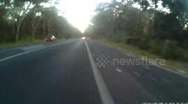 Police pulls over cyclist - Stop Here or Push It