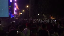England fans scrap in Paris fanzone after Iceland defeat