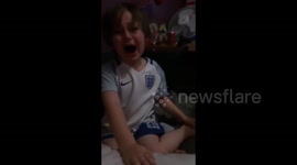 Boy becomes 'hysterical' after England's Iceland defeat