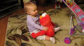 Baby hugs