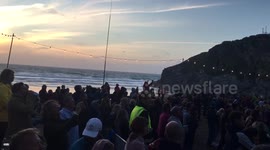 Amazing Guy Garvey from Elbow playing at Sundowner Session in Newquay