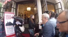 Hayley Atwell attends 1984 press night