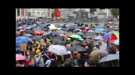 Londoners show solidarity with Europe
