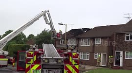 Cannabis House Loft Fire  - June 2016 Watford Herts News