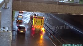 UK Floods Rain North London Watford Torrential Downpour Weather