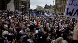 Woman's pensions Demo , London