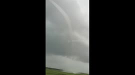 Tornado in fields