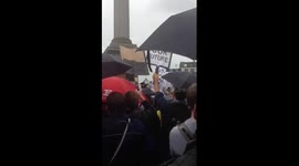 Anti-Brexit protest at Trafalgar Square, London