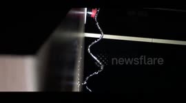 Amazing 'wiggly water wave' created by optical illusion