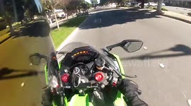 Motorcyclist crashes at 80mph