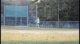 Baseball Backflip Catch