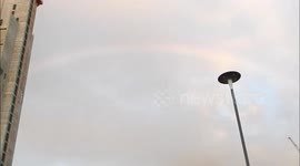 Planes Fly Through Rainbow