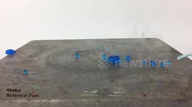 Leidenfrost effect in slow motion