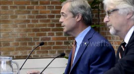 Nigel Farage: latest press conference on the UKIP party  future plans