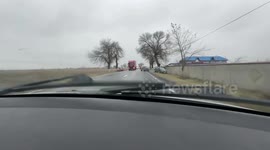 Driver collides with car while distracted by crash in Ștefănești, Romania