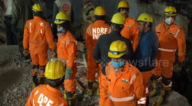 Six-Storey building collapses in Punjab,many trapped,rescue operation on