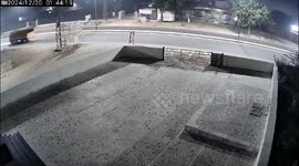 India: Car Flips 8 Times, But No One Hurt