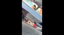 Exclusive- Woman confronts alleged burglars wearing stolen items in public