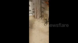Israel: The aftermath of the missile strike launched from Yemen targeting Israeli settlements in Tel Aviv, central Palestine, early this morning