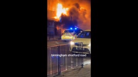 Fire at a supermarket in sparkhill Birmingham on the 23rd December 2024
