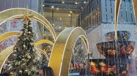 Xmas decor at mall in Kuala Lumpur Malaysia