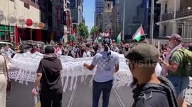 Australia: Weekly march for Palestine takes place in Melbourne