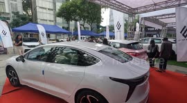 Chinese EVs dominate Myanmar's Christmas motor show