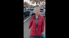 Confrontational Old Lady In Parking Lot