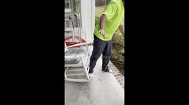 Exclusive- Toddler’s accident leaves dad covered in poop: Hilarious and disgusting moment caught on camera