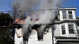 Dramatic House fire Shamokin, Pennsylvania