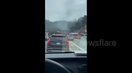 US: Vehicle Fire Inside Caldecott Tunnel Closes Highway 24 In California Bay Area