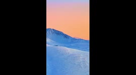 A glimpse of sunset scenery in NW China's Altay