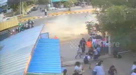 Car crashes into school gates killing two and injuring 10 in Thailand