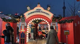 China: Christmas Market on the North Bund in Shanghai