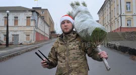 Heartfelt Christmas Message from a Ukrainian Soldier Amid the Ruins and Ongoing Attacks in Kupiansk, Kharkiv Region, Ukraine