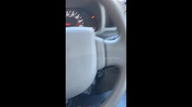 Duct Tape and Tree Branch Keep Car on the Road