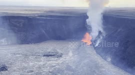 US: Dramatic Aerial Video Shows Lava Fountaining in Kīlauea’s Summit Caldera