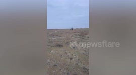 Emergency crews at scene of Azerbaijan Airlines plane crash in Kazakhstan