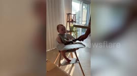Tot celebrates first birthday with tomahawk steak