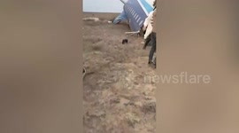 Kazakhstan plane crash survivors pulled from wreckage