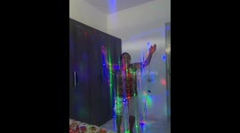 Christmas dance with christmas lights