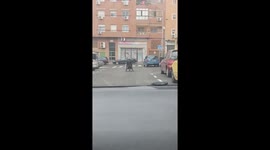 Man Tears Through City in His Wheelchair