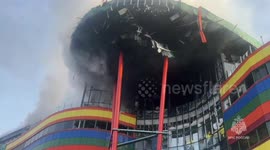 1 killed, 9 injured in shopping mall fire in Russian city