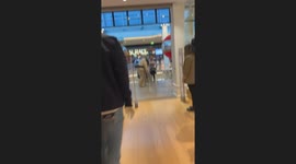 Krampuslauf celebrations at a shopping center in Linz, Austria