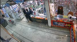 Motorcycle crashes into store in Kohat, Pakistan