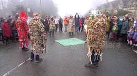 'Marshfield Paper Boys' perform their traditional Boxing Day mummers play